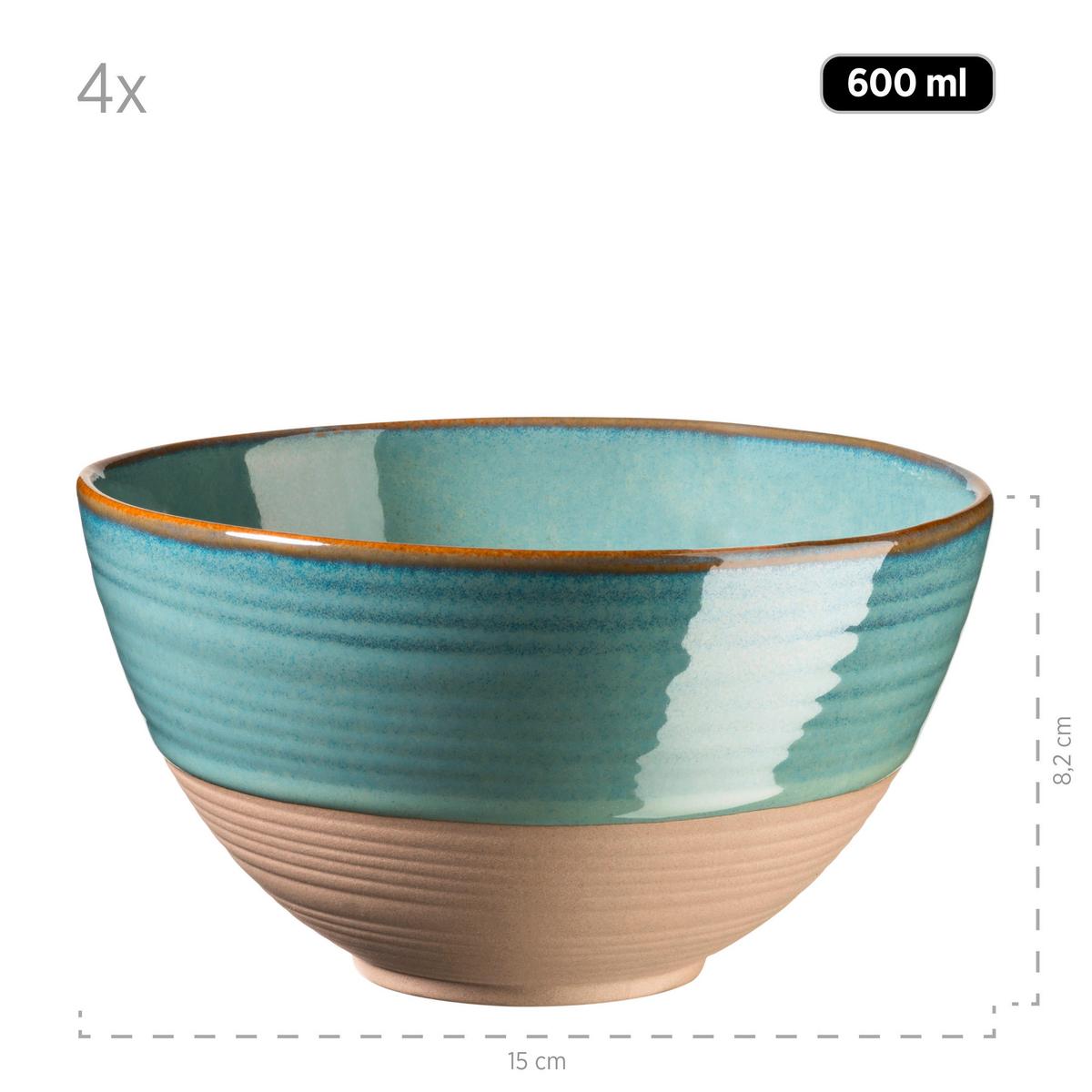 KOMBISERVICE KOMBISERVICE, 934082 - Türkis/Grün, Basics, Keramik - Mäser