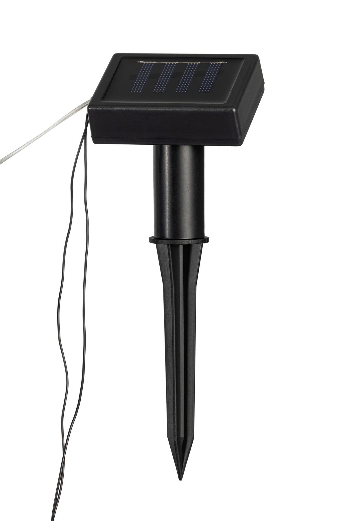 Solarleuchte Lampi Weiß max. 0,6 Watt - Weiß, ROMANTIK / LANDHAUS, Kunststoff/Textil (200cm) - Mömax