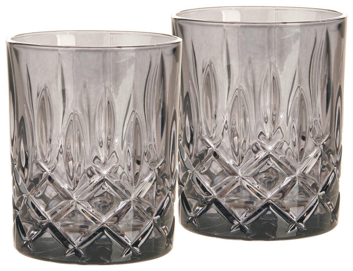KOMPLET SZKLANEK DO WHISKY 104245 - szary, Lifestyle, szkło - Nachtmann