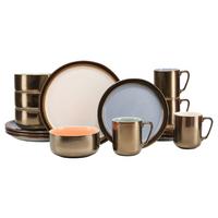 Kombinirani Servis Rustikal Pastell, 16-Delni - večbarvno, keramika - Creatable