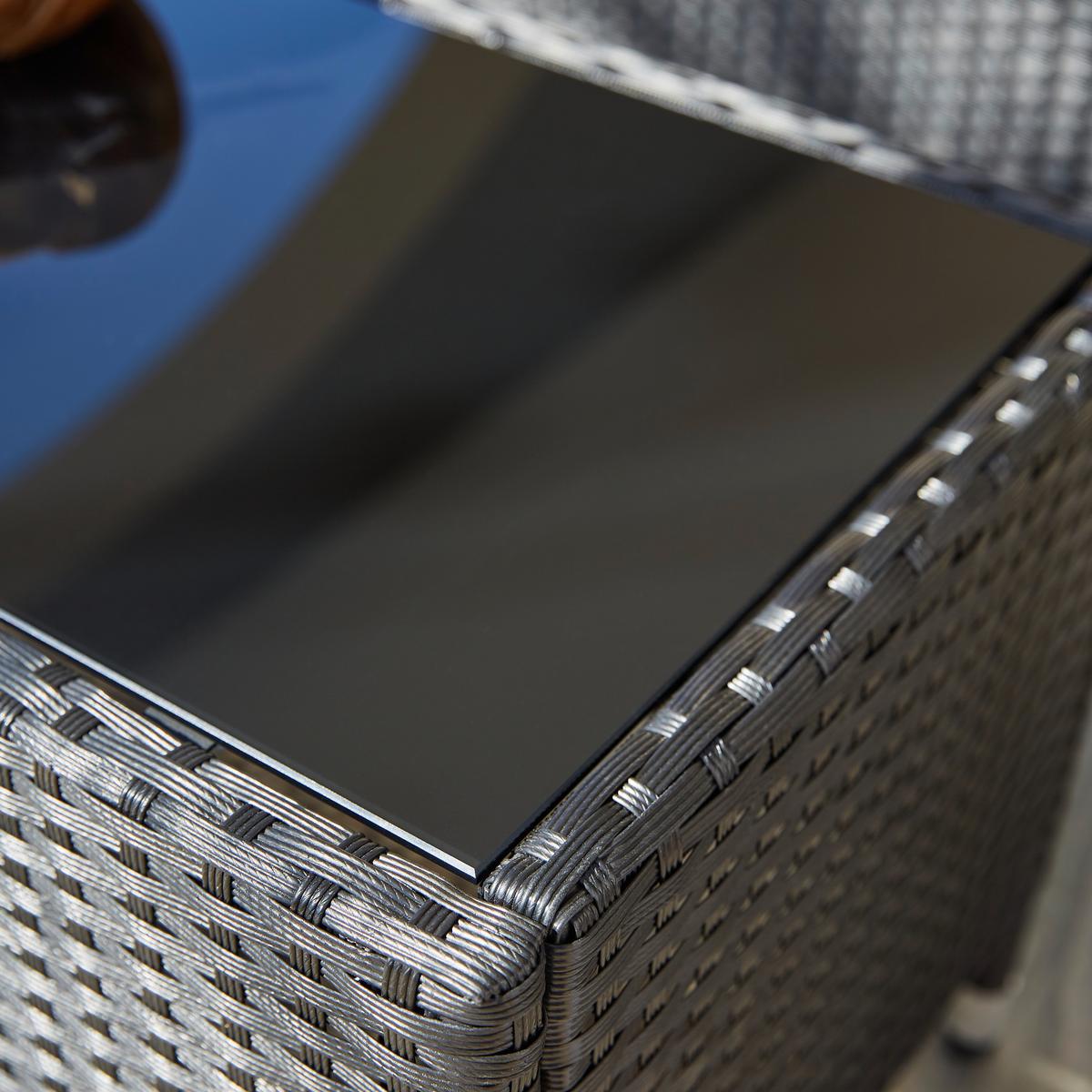 ZESTAW OGRODOWY BRANDON - kremowy/czarny, Konventionell, tworzywo sztuczne/metal - Ambia Garden