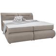 Boxspringbett Beige ca.140x200cm - Beige/Schwarz, Kunststoff/Textil (240/150/100cm) - Premium Living Boxspringbett Beige ca.140x200cm - Beige/Schwarz, Kunststoff/Textil (240/150/100cm) - Premium Living