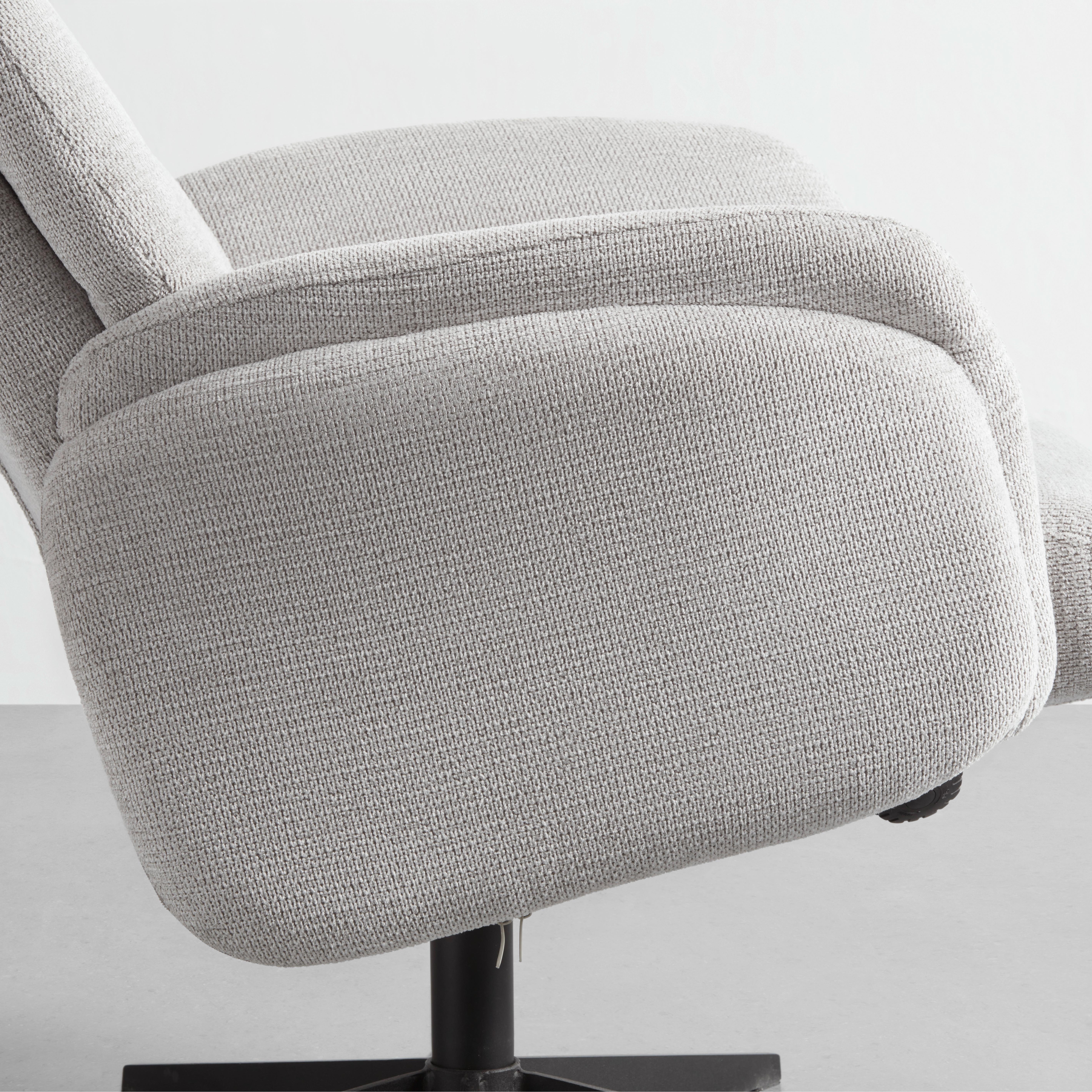 RELAXFÅTÖLJ STAR - ljusgrå/svart, Modern, metall/textil (72/105/91cm) - Mömax