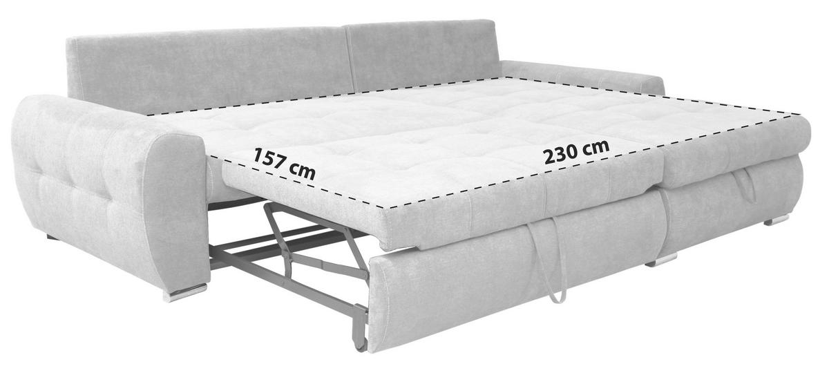 Coltar extensibil SOLAR - gri, Design (277/175cm) - Modern Living