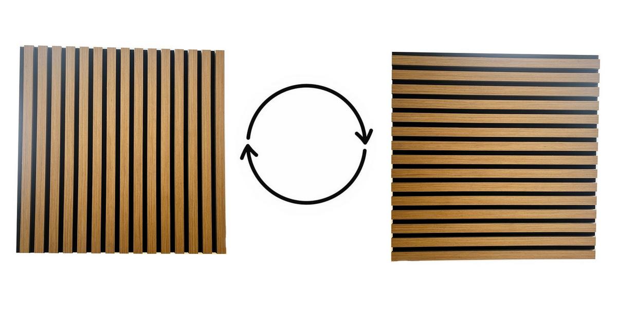 Akusztikus Fali Panel Mini Echo - dió, Modern, műanyag/faalapú anyag (0,36qm)