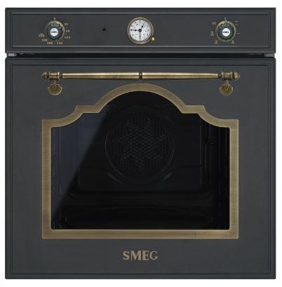Einbaubackofen SF700AO in Anthrazit - Anthrazit/Messingfarben, Metall (59,7/59,7/54,8cm) - SMEG