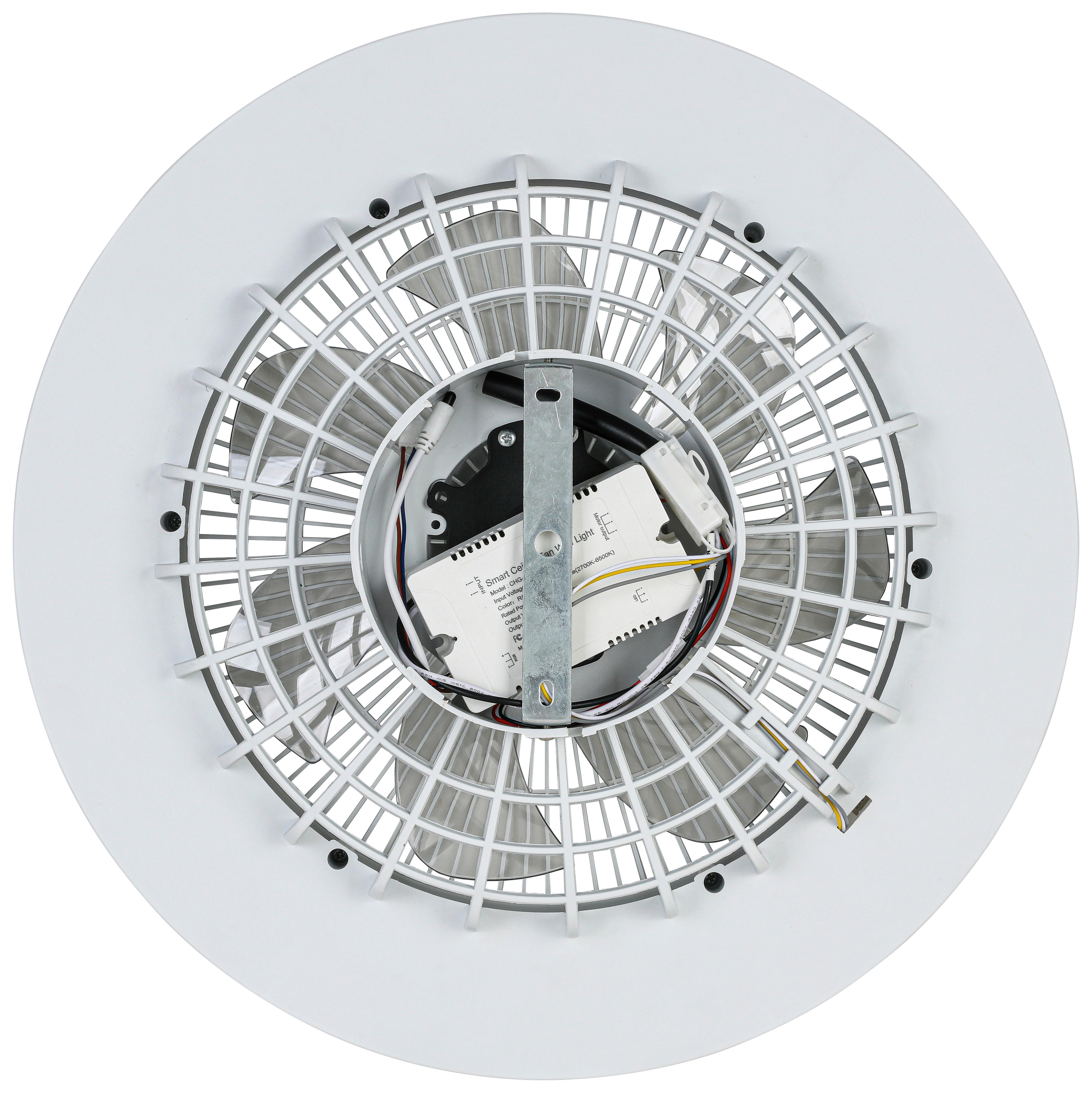 TAKFLÄKT OLIVER - vit/transparent, Modern, metall/plast (46/14,5/14,5cm) - Mömax