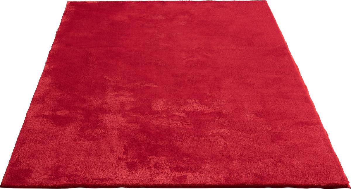 Fellteppich Loft Rot ca. 140x200cm - Rot, KONVENTIONELL, Textil (140/200cm)
