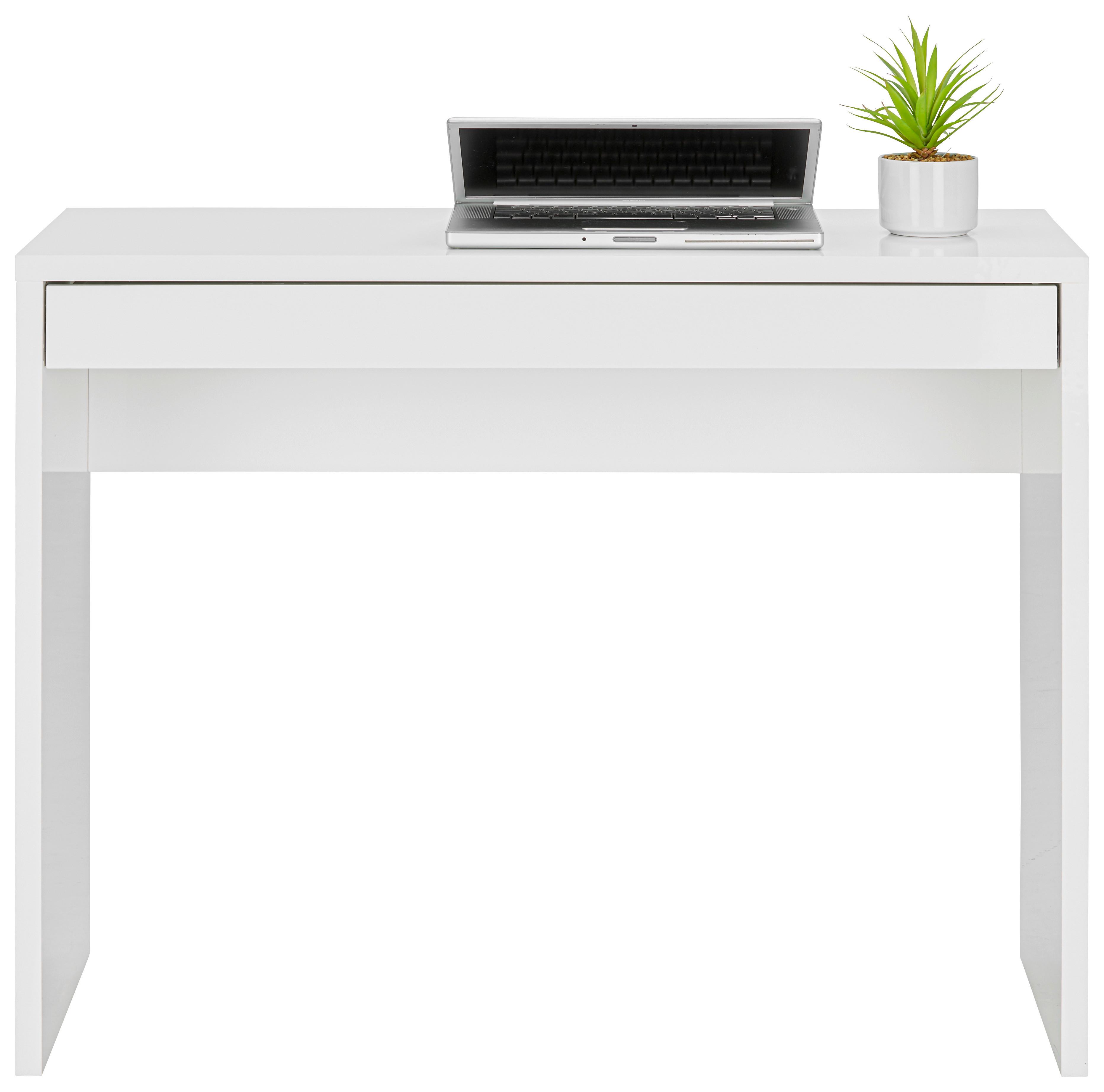 BIURKO UNICO IN - biały, Modern, materiał drewnopochodny (100/80/40cm) - Mömax
