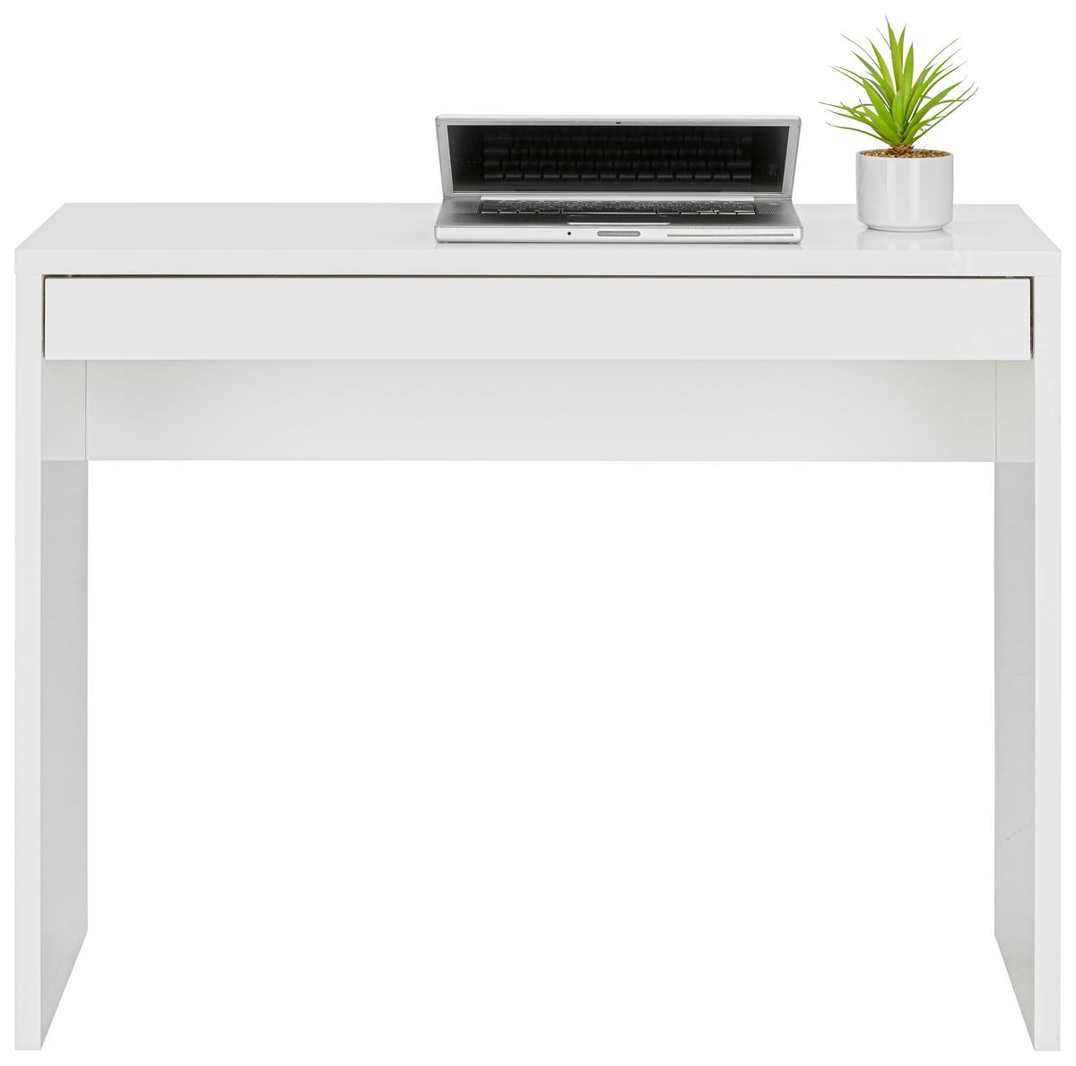 BIURKO UNICO IN - biały, Modern, materiał drewnopochodny (100/80/40cm) - Mömax