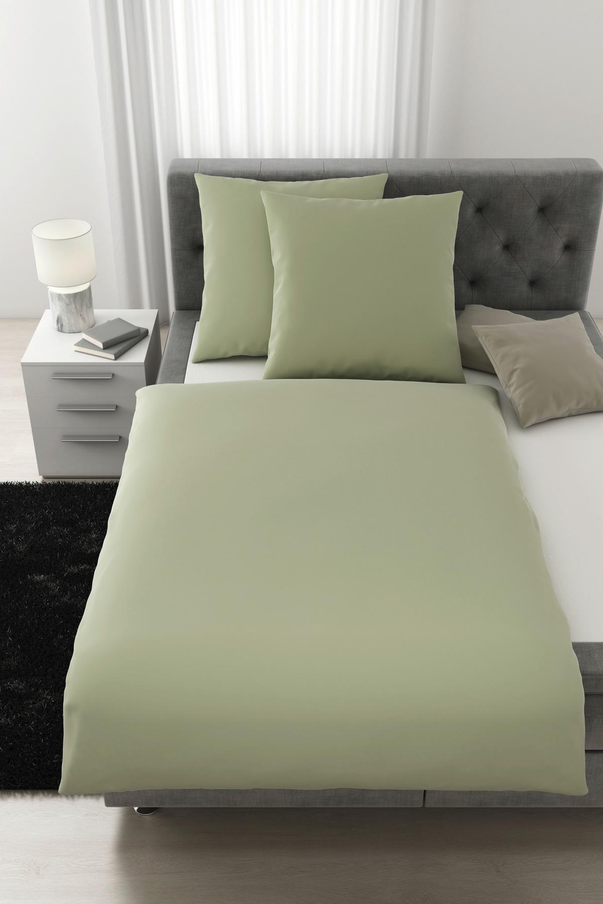 Bettwäsche Alex Uni XXL ca. 200x220cm - Hellgrün, MODERN, Textil (200/220cm) - Premium Living