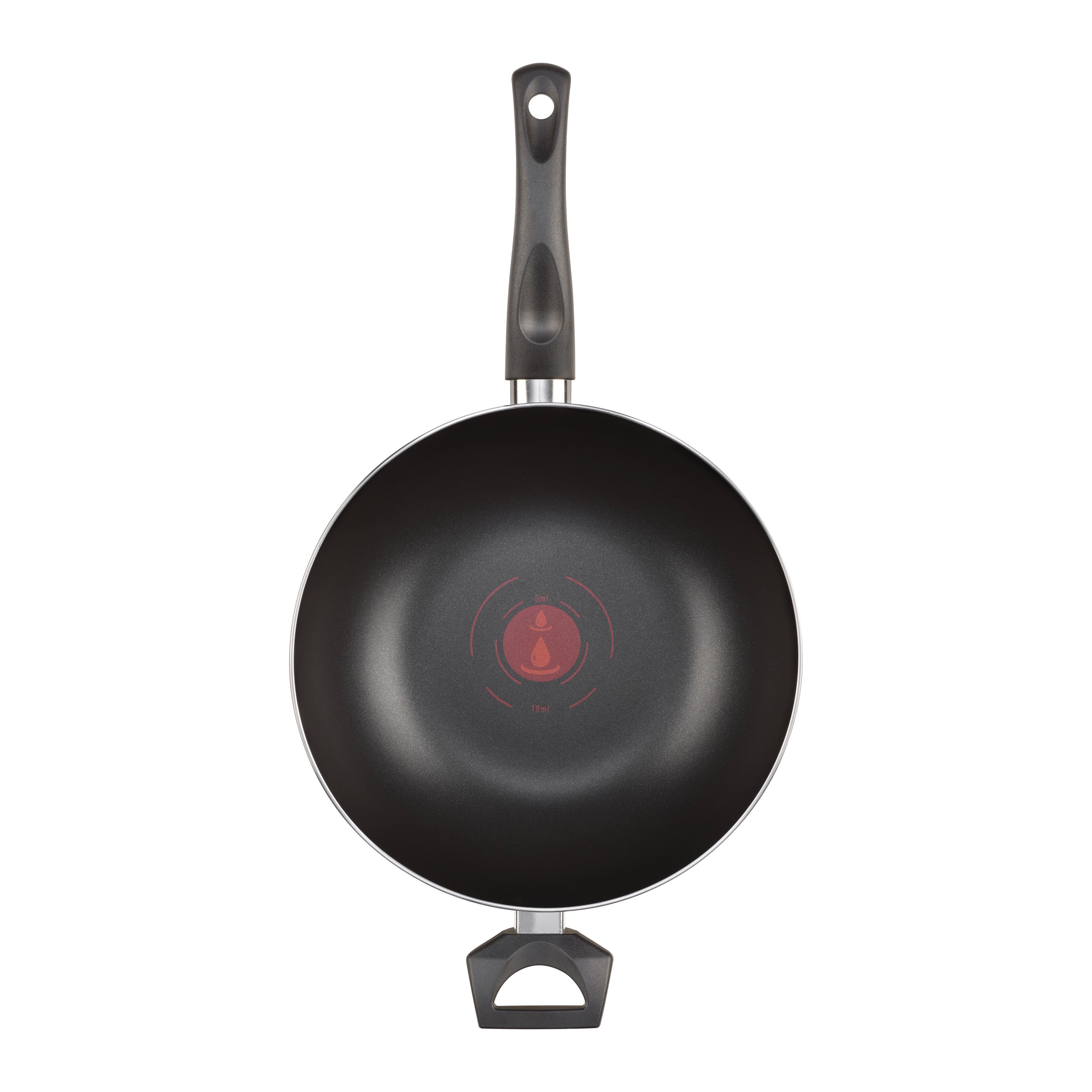 Wok Ronny Grau/Schwarz Ø ca. 28cm - Schwarz/Grau, KONVENTIONELL, Metall (28/8cm) - Based