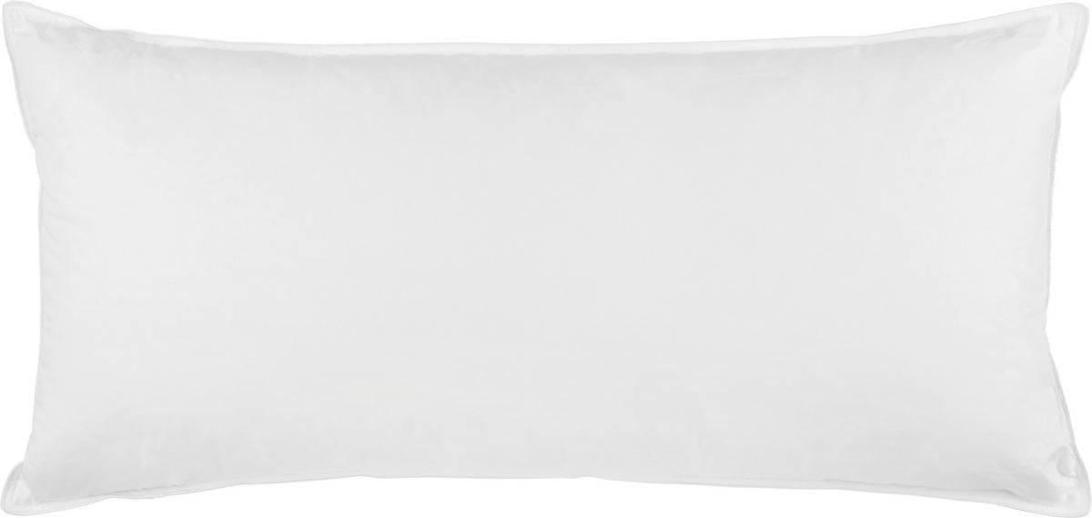 Pernă cu 3 camere Vanessa - alb, textil (40/80cm) - Modern Living