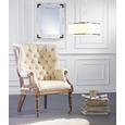 Spiegel Chiara - Weiß, ROMANTIK / LANDHAUS, Glas/Holz (62/80/5cm) - premium living