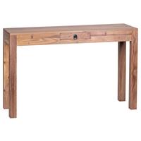 Konzolna Mizica Mumbai - črna/barve akacije, Trendi, kovina/les (120/40/70cm) - MID.YOU