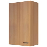 Küchenoberschrank in Buchefarbe 'Nano' - Edelstahlfarben/Buchefarben, MODERN, Holzwerkstoff/Kunststoff (50/89/32cm) - FlexWell