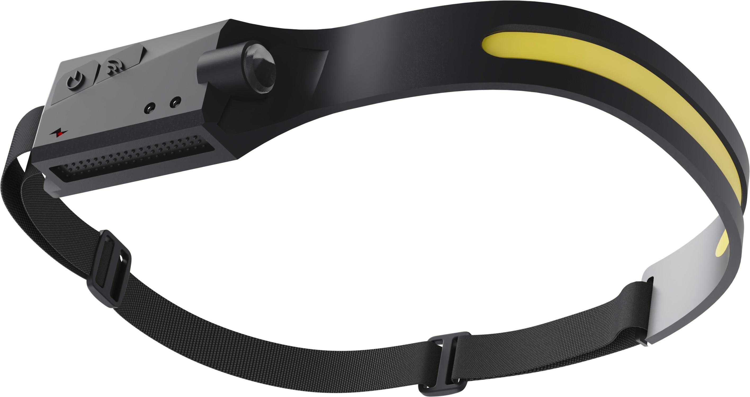 Kopflampe Stirni Schwarz inkl. LED 3 Watt - Schwarz, MODERN, Kunststoff (29/2/3,3cm) - Mömax