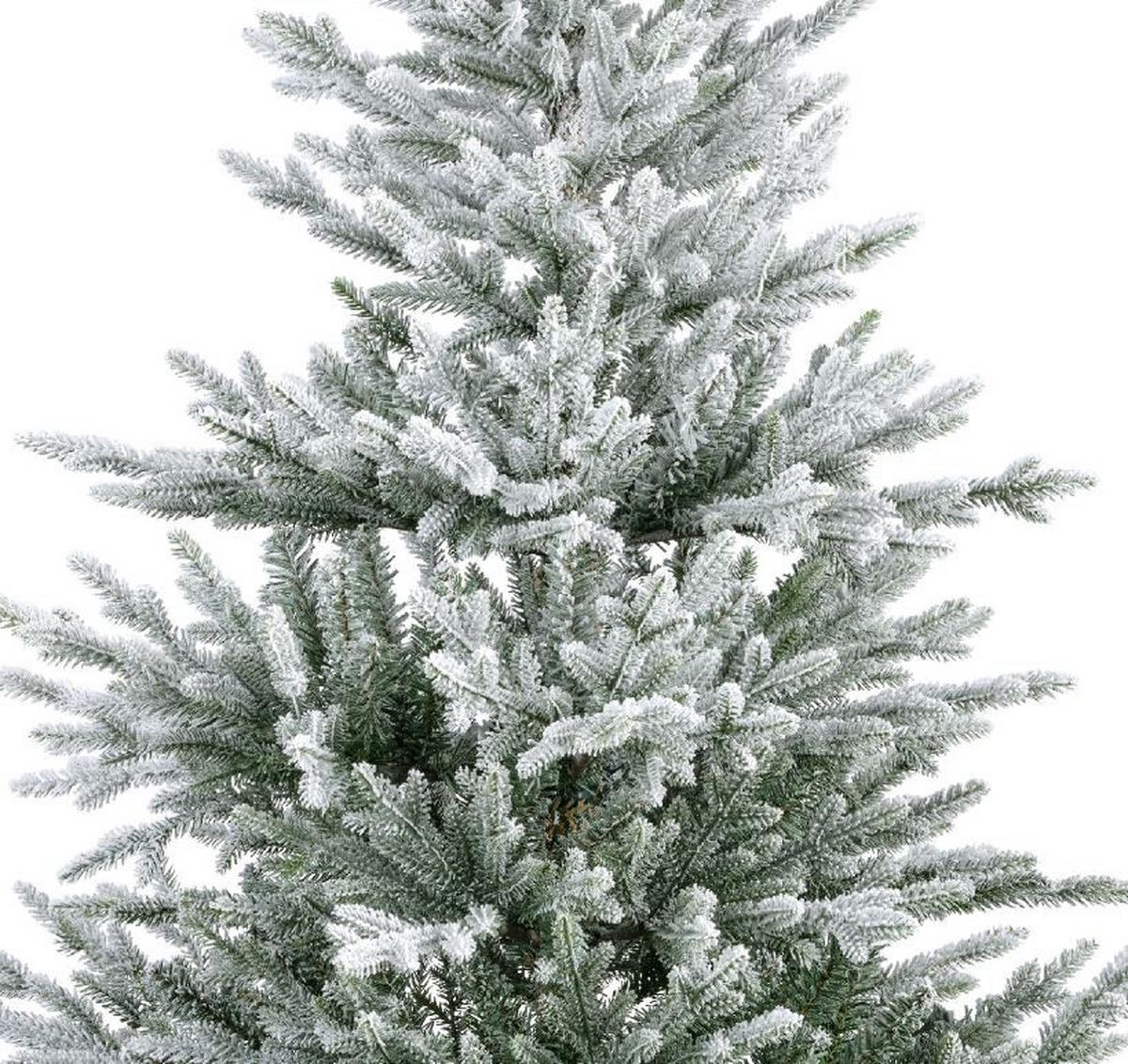 CHOINKA 684836 - zielony/biały, Basics, tworzywo sztuczne (127,00/127,00/180,00cm) - X-Mas