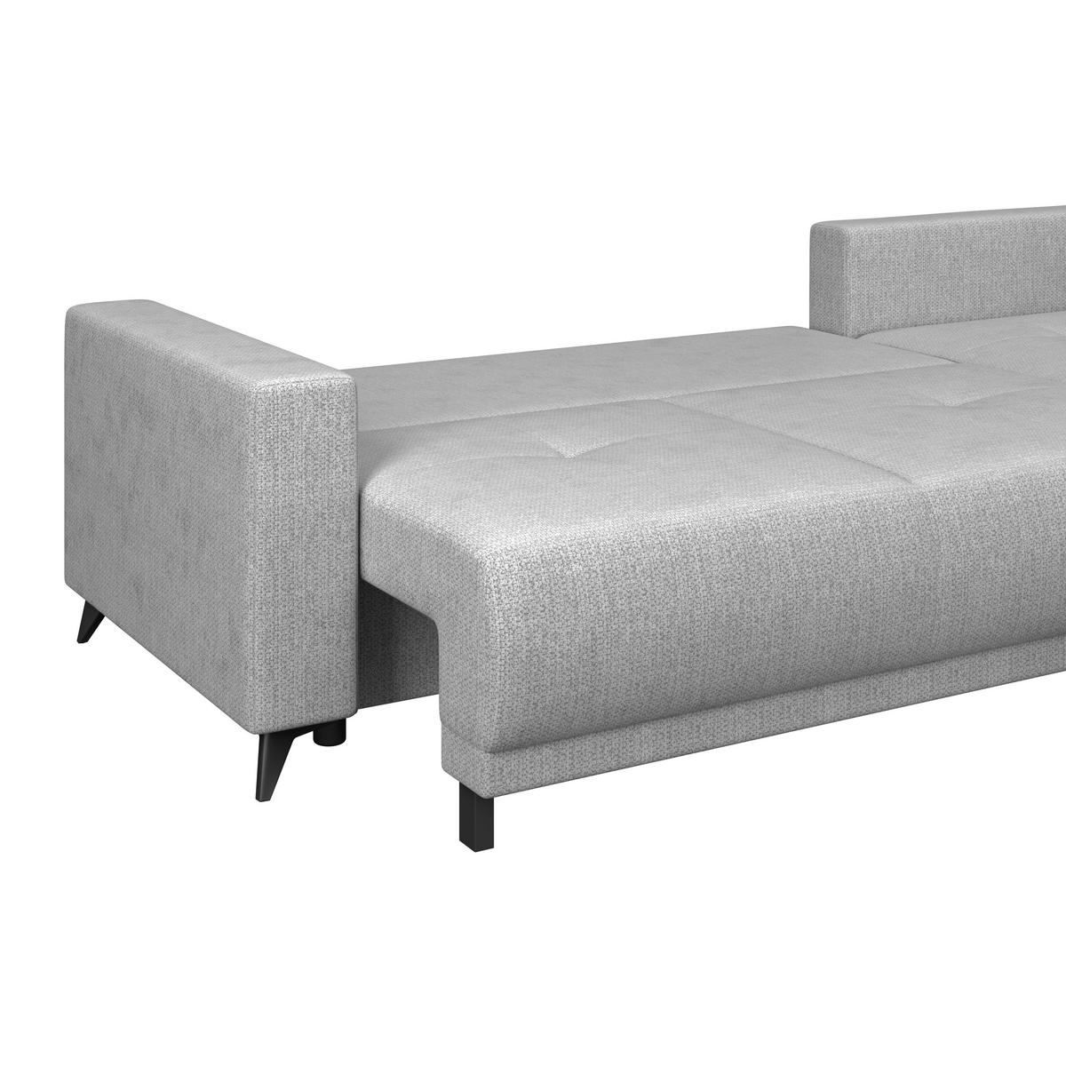 Kutna Garnitura Texas - siva/crna, Konvencionalno, drvo (259/203cm)