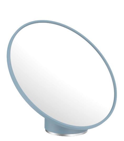 Kosmetikspiegel Chris in Blau - Blau, MODERN, Glas/Kunststoff (19,9/17,2/13,3cm) - Premium Living