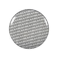 Dessertteller Shiva in Schwarz/Weiß  Ø ca. 20,4cm - Weiss/Schwarz, Lifestyle, Keramik (20,4cm) - Mömax