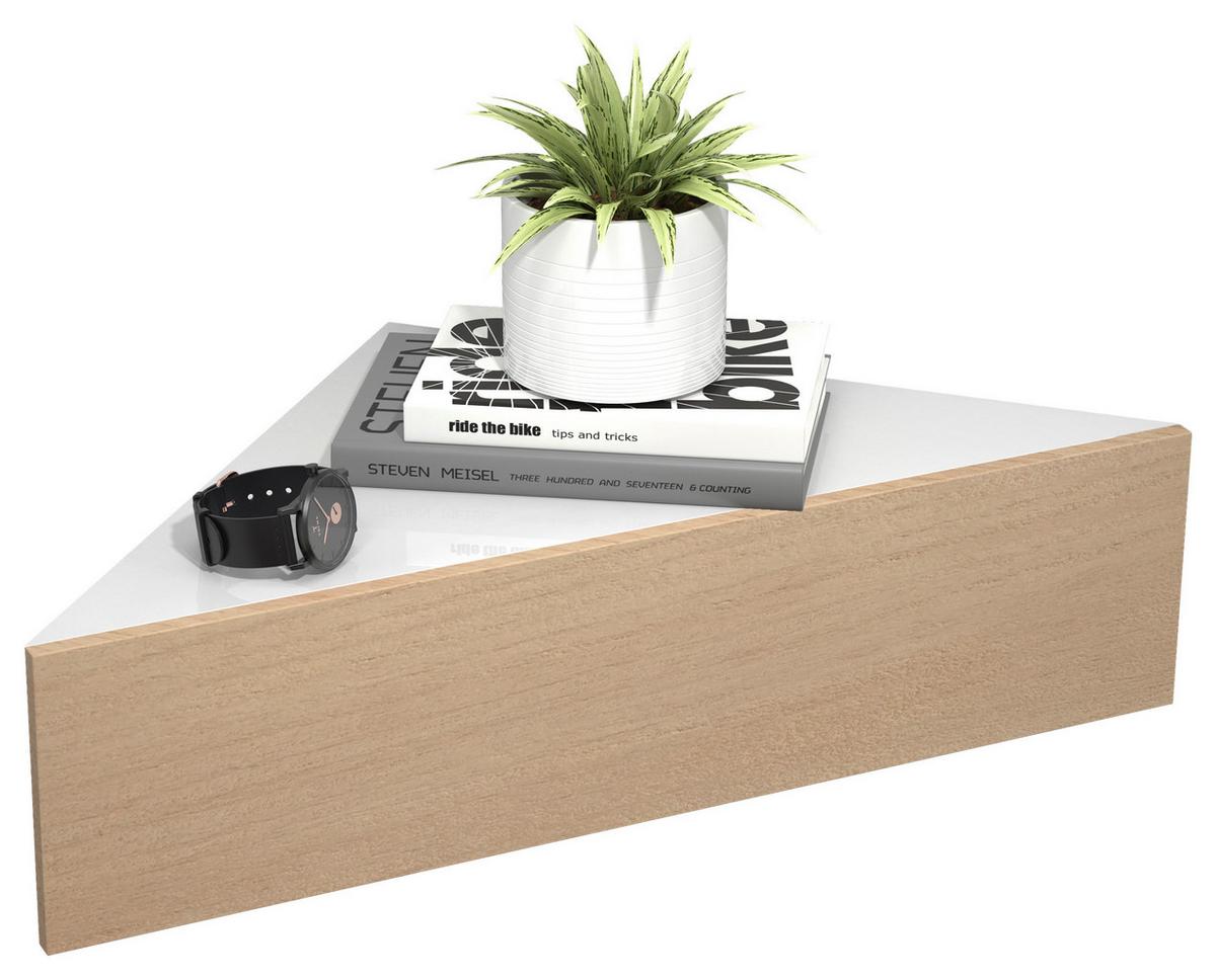 NACHTTISCH USAL S - Honigeiche/Weiss, Modern, Holzwerkstoff (60/15/42,4cm) - MID.YOU