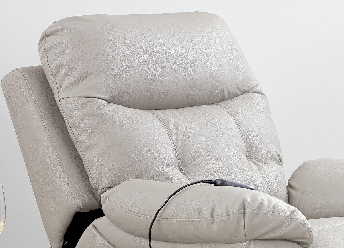 Tv Fotelj Mario, Relax Funkcija, Siva - siva/črna, Konvencionalno, kovina/umetna masa (89/107-79/94-165cm) - James Wood