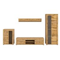 ANSAMBLU MOBILIER CAMERA DE Z JAM - stejar Wotan, Design, sticlă/material pe bază de lemn (310/169/35cm) - Modern Living