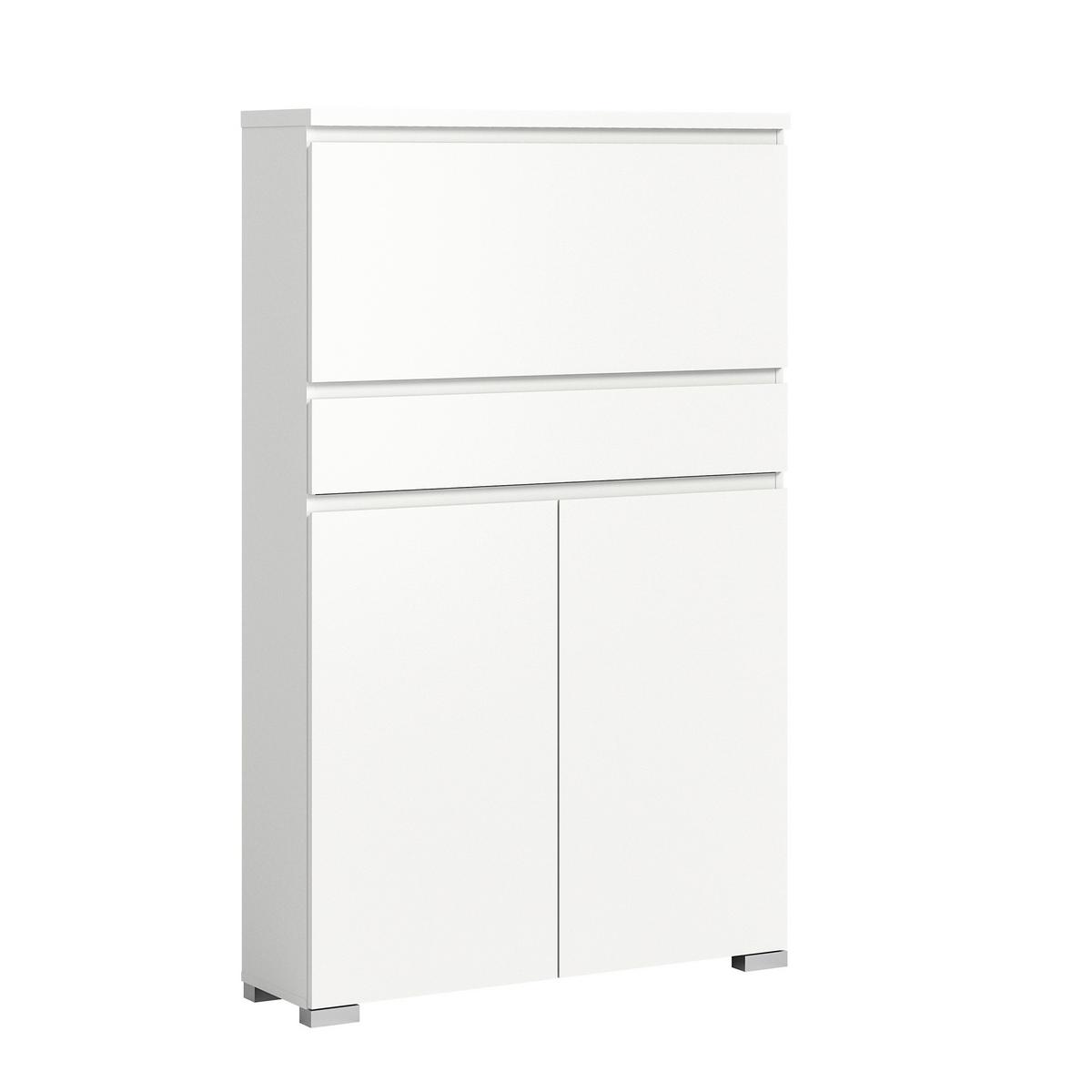 Omara Za Čevlje Shoelove, Bela - srebrne barve/bela, Moderno, leseni material (95/152/27cm)