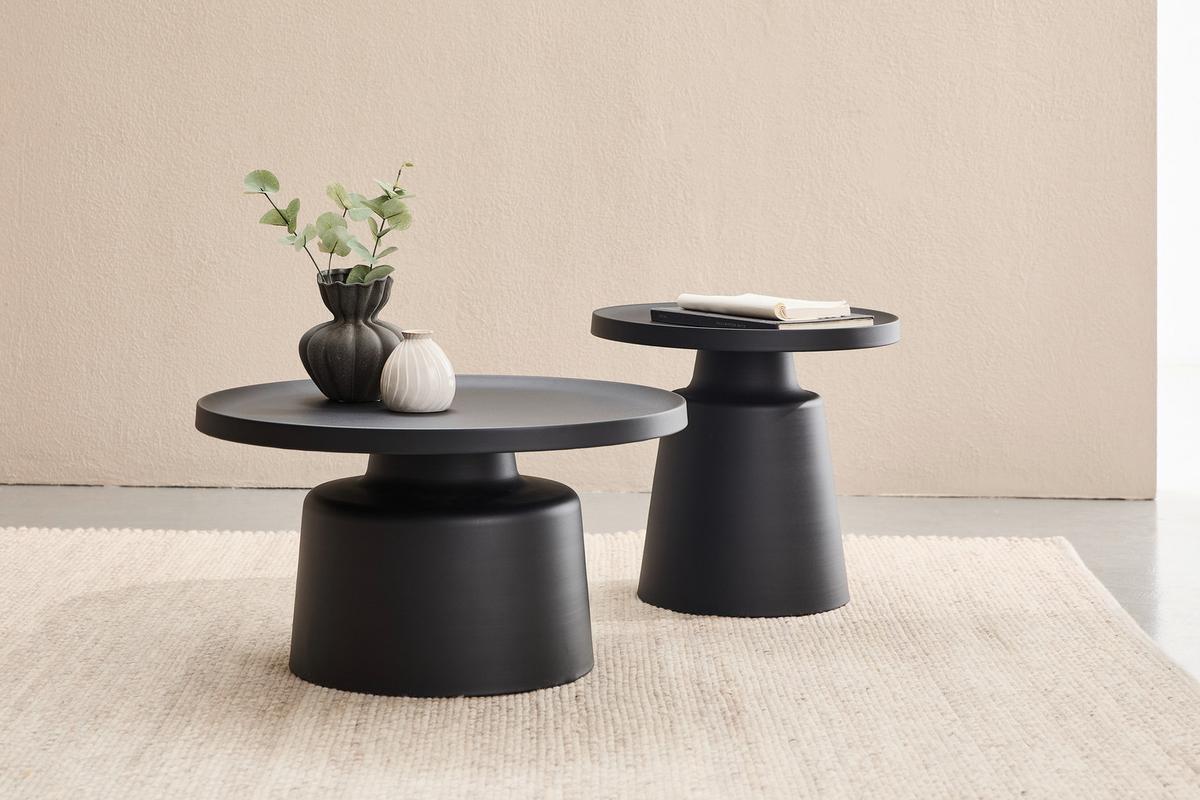 STOLIK KAWOWY ARI - czarny, Design, metal (69/69/37,5cm) - Xora