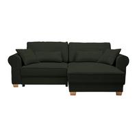 Wohnlandschaft Angelo Dunkelgrün - Dunkelgrün, MODERN, Holz/Holzwerkstoff (255/92/185cm) - Mömax