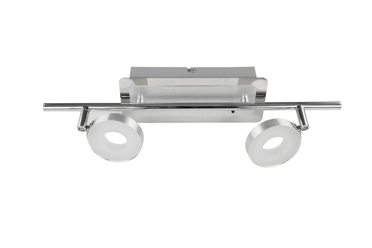 LAMPA REFLEKTOROWA LED INELE *SBN*SH* - kolor aluminiowy/kolor chromowy, Trend, metal (44,5/9/18,5cm) - Novel