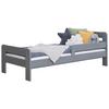 Bett Bennet mit Rausfallschutz ca. 90x200 Hellgrau - Hellgrau, MODERN, Holz (90/200cm) - MID.YOU