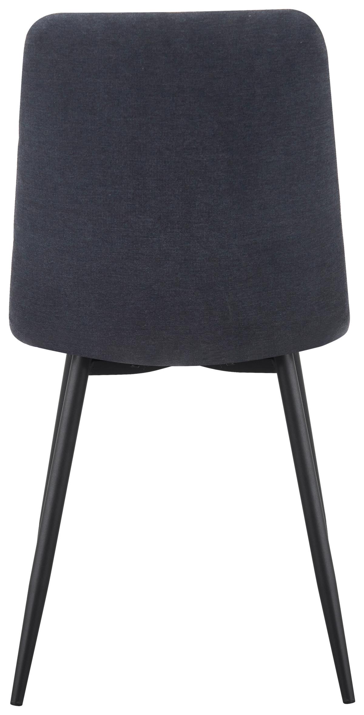 Étkezőgarnitúra Andi - fekete/szürke, Design, textil/fa (120/79/73cm) - Based