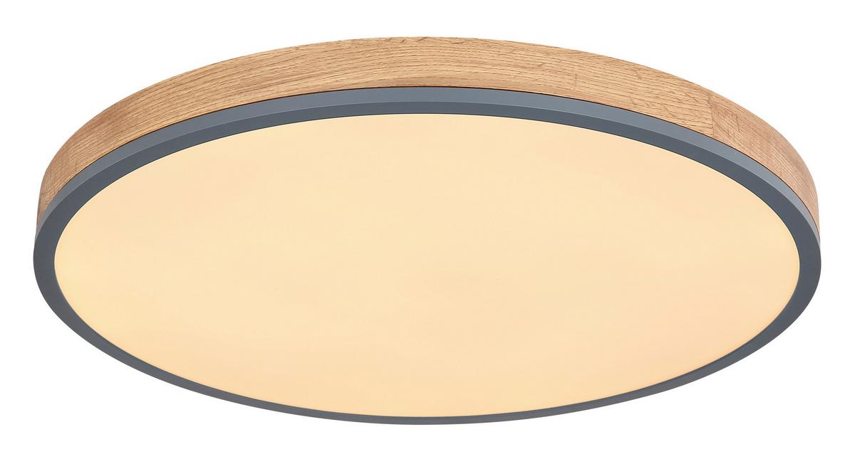Stropna Led-svetilka Doro, S Sijalko - barve grafita/opal, Natur, kovina/umetna masa (60/8,5cm) - Globo