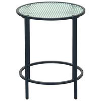 Beistelltisch Shine in Schwarz/Transparent - Transparent/Schwarz, MODERN, Glas/Metall (40/50cm) - Mömax