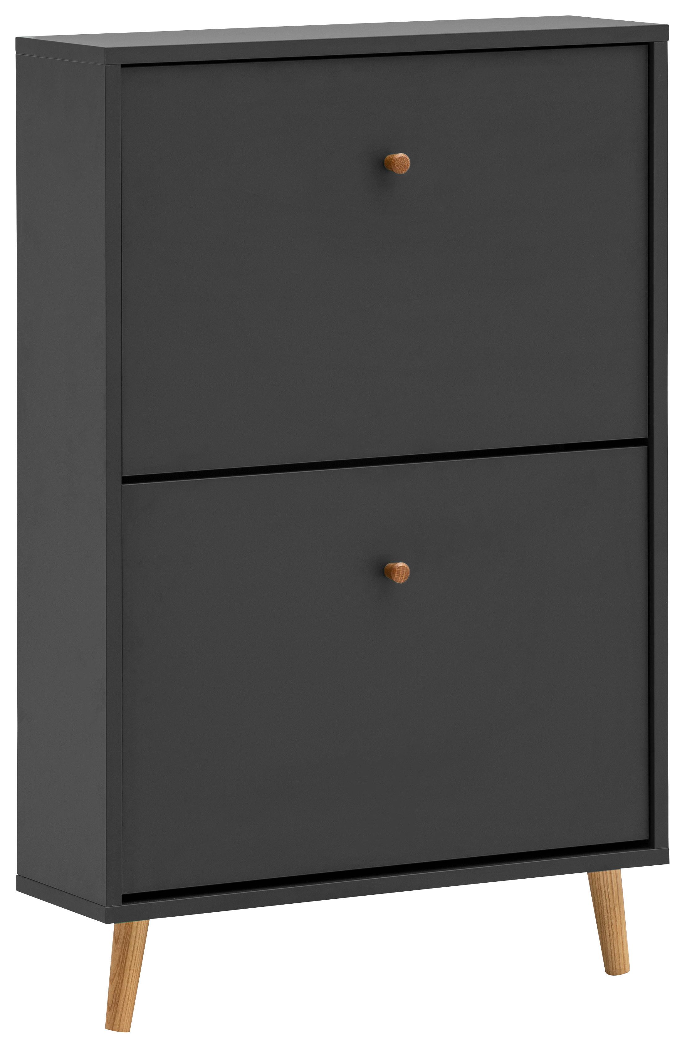 Omara Za Čevlje Bjarne, Antracit - antracit, Design, leseni material/les (59,8/92,2/19,55cm) - MID.YOU