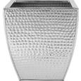 Übertopf Surabi aus Edelstahlfarben - Edelstahlfarben, LIFESTYLE, Metall (26/26/28cm) - MÖMAX modern living