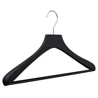 WIESZAK NA UBRANIA DUO SOFT - czarny, Design, drewno (43cm)