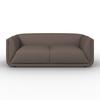 SOFFA HEVI - svart/mocca, Modern, trä/textil (197/73/86cm) - Bessagi Home