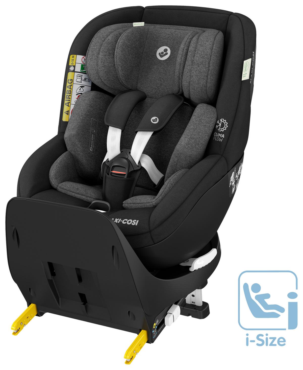 DZIECIĘCY FOTELIK SAMOCHODOWY 8515671110 MICA PRO ECO - czarny, Basics, tworzywo sztuczne/metal (44,2/64,8/68,3cm) - Maxi-Cosi