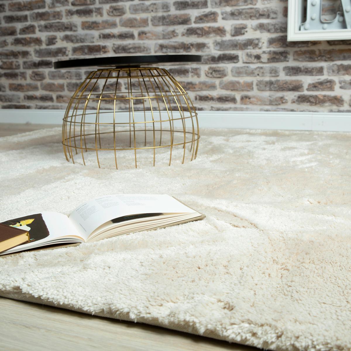 Hochflorteppich my Curacao Creme ca. 80x150cm - Creme, KONVENTIONELL, Textil (80/150cm) - Obsession