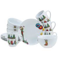 Servis Za Zajtrk Luna Christmas, 12-Delni - Basics, keramika - Creatable