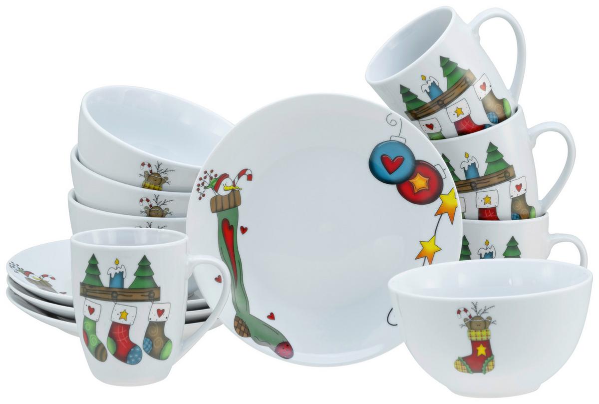Servis Za Zajtrk Luna Christmas, 12-Delni - Basics, keramika - Creatable