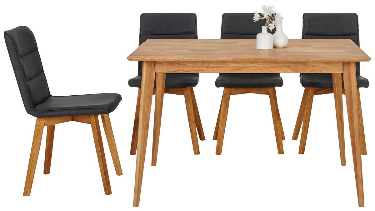 STÓŁ DO JADALNI RITA - kolor dębowy, Konventionell, drewno (120/75/80cm) - Zandiara