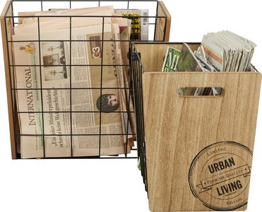 Zeitungsständer Naturfarben, 2er Set online kaufen mömax