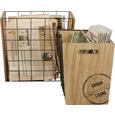 Zeitungsständer in Naturfarben, 2er Set - Naturfarben, MODERN, Holzwerkstoff/Metall (23/28/33cm) - MÖMAX modern living