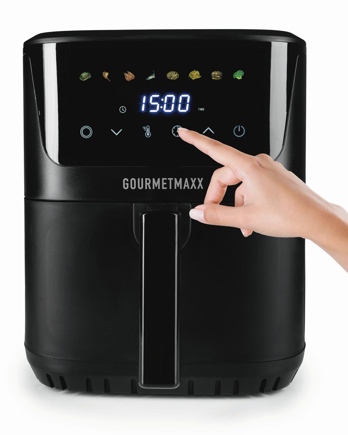 Forrólevegős Sütő Gourmetmaxx - fekete, műanyag/fém (38/28,5/29cm)