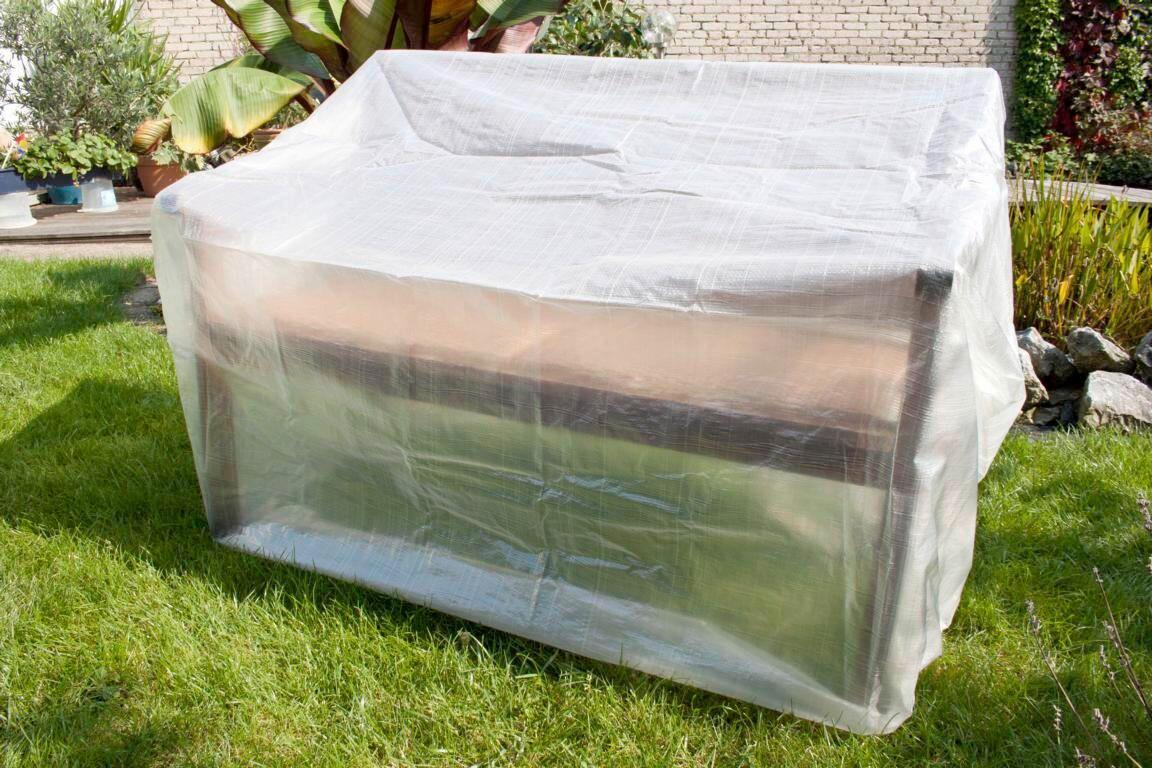 Schutzhülle Abdeckhülle für Bank Transparent - Transparent, Basics, Kunststoff (160/78/75cm) - Mömax