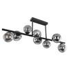LED-Deckenleuchte Riha max. 3,5 Watt - Schwarz, Design, Glas/Metall (86/30/35,8cm) - Globo